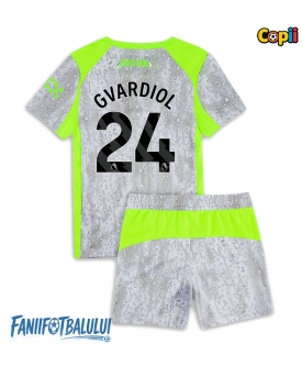 Manchester City Josko Gvardiol #24 Echipament de Fotbal Replică 2025-26 Copii Treilea (+ Șorturi)
